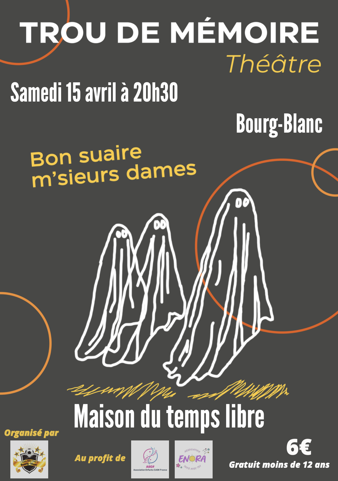 Partenaires : la GSY Bourg-Blanc et sa troupe de théâtre !